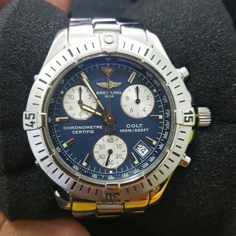 breitling chronometre 100m 330ft|Breitling chronometre navitimer watch.